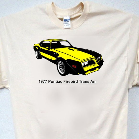 PONTIAC TRANS AM FIREBIRD, "1977" Classic Car, Cool T-Shirts, T-2029 - Picture 1 of 1
